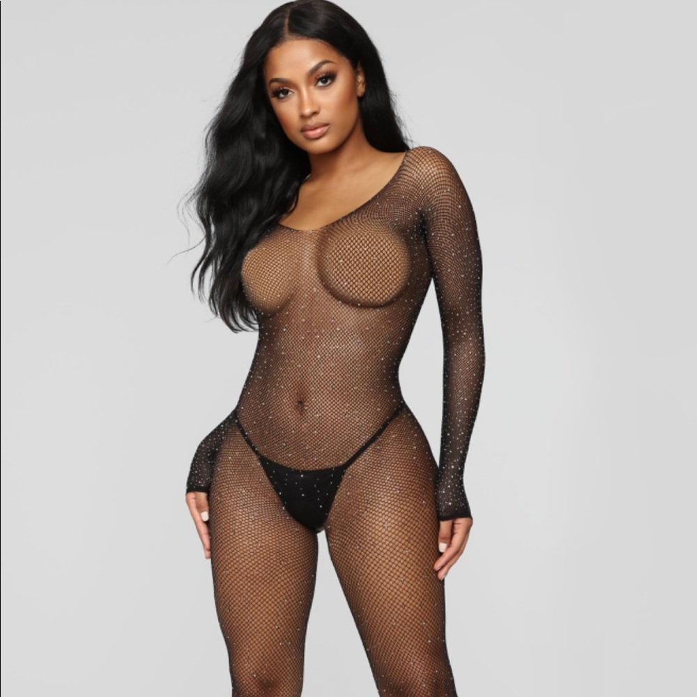 Sparkle and shine Rhinestone bodystocking